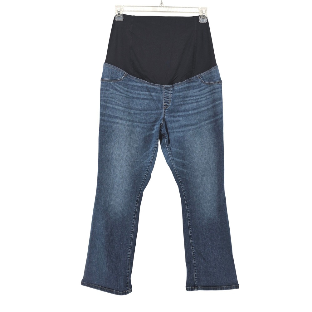 Isabel Maternity Skinny Bootcut Jeans Full Belly Panel Size 18 Comfy Casual